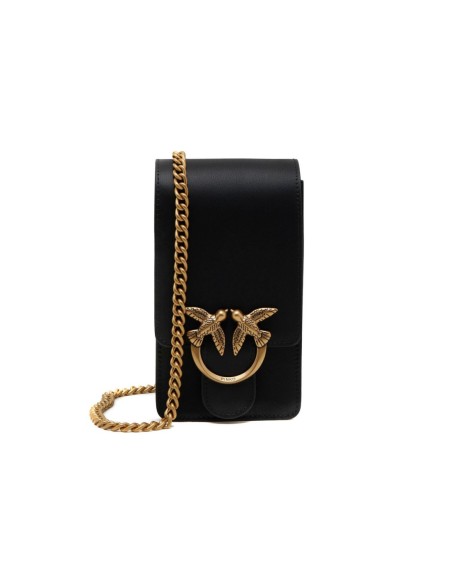 Sac noir cuir Pinko femme