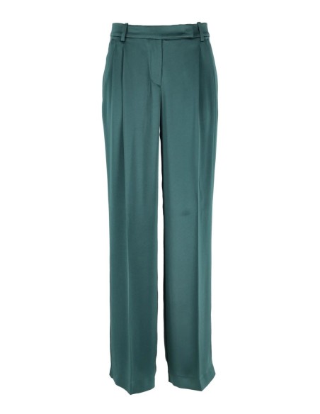 Pantalon vert satiné Pinko femme