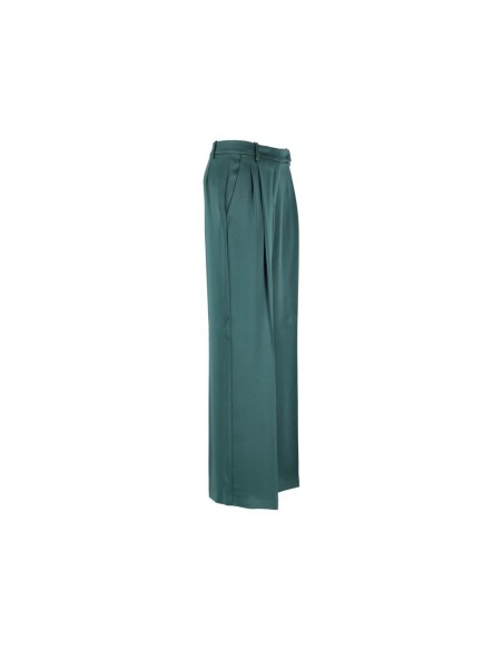 Pantalon vert satiné Pinko femme