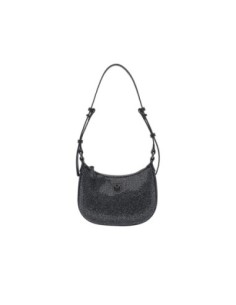 Sac à main cuir noir strass Pinko femme