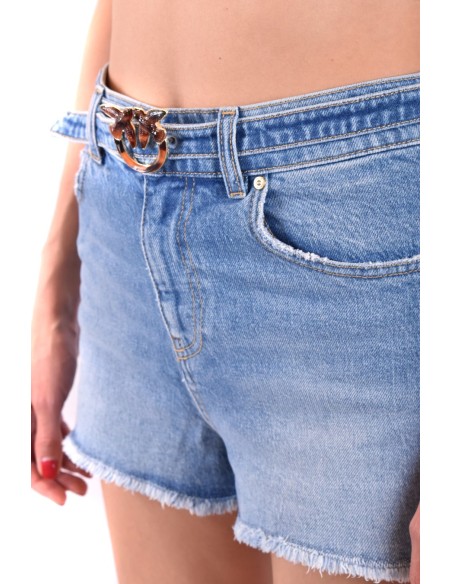 Short bleu azur Pinko femme