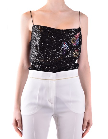 Top noir bretelles Pinko femme