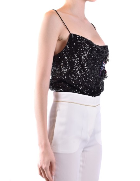 Top noir bretelles Pinko femme