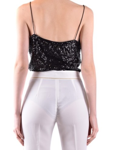 Top noir bretelles Pinko femme