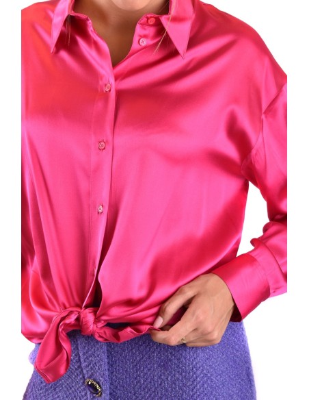 Chemise fuchsia soie Pinko femme