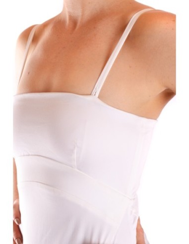 Robe blanche bretelles Pinko femme