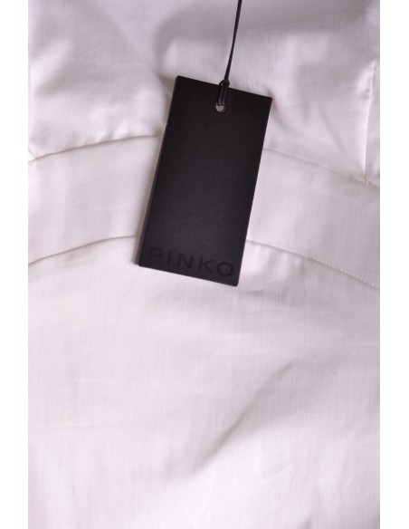 Robe blanche bretelles Pinko femme