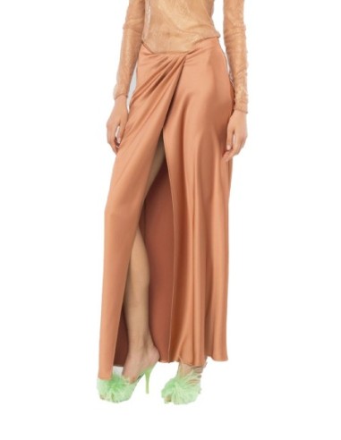 Jupe marron viscose Pinko femme