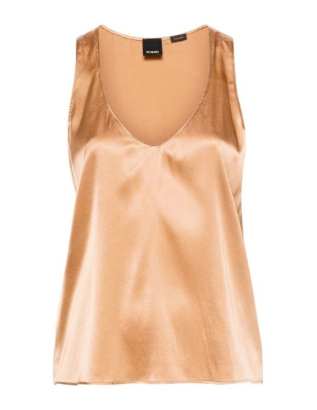Débardeur marron Pinko femme