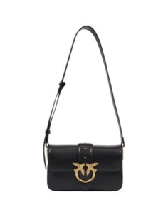 Sac bandoulière cuir noir Pinko femme