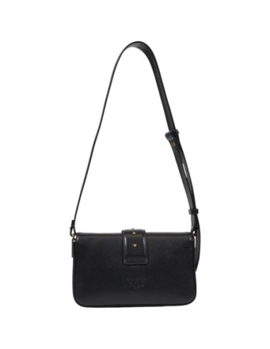 Sac bandoulière cuir noir Pinko femme