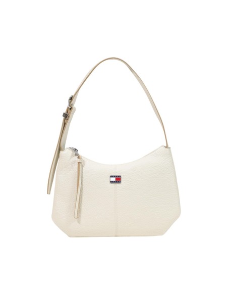 Sac bandoulière beige Tommy Hilfiger femme