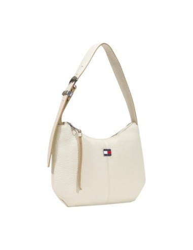 Sac bandoulière beige Tommy Hilfiger femme