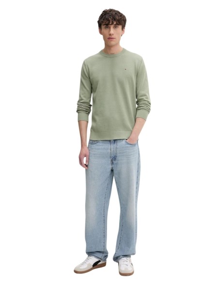 Pull Tommy Hilfiger Jeans vert homme