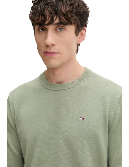 Pull Tommy Hilfiger Jeans vert homme