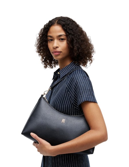 Grand sac épaule noir au style intemporel | Tommy Hilfiger