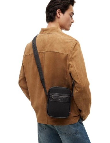 Sac reporter noir Tommy Hilfiger homme