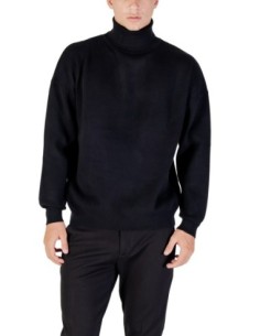 Pull homme Antony Morato noir col montant | choixmode.fr