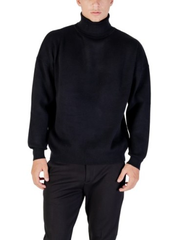 Pull homme Antony Morato noir col montant | choixmode.fr