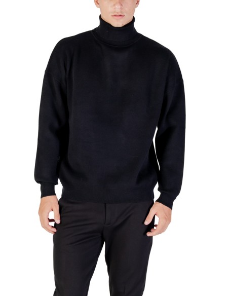 Pull homme Antony Morato noir col montant | choixmode.fr