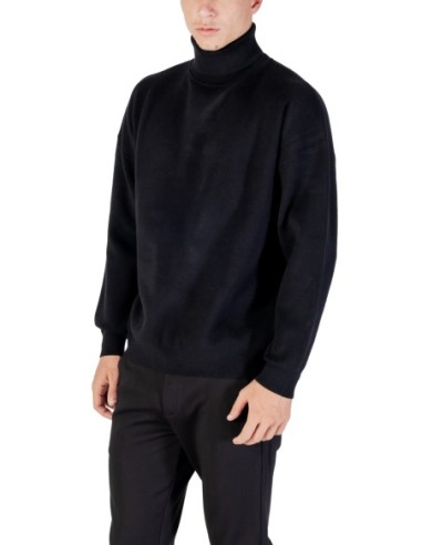 Pull homme Antony Morato noir col montant | choixmode.fr