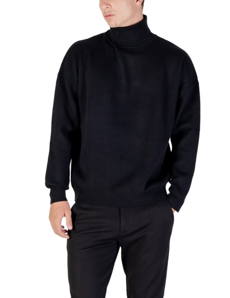 Pull homme Antony Morato noir col montant | choixmode.fr