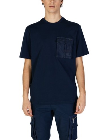 T-shirt homme Antony Morato bleu manches longues | choixmode.fr