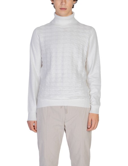 Pull homme Antony Morato blanc col montant | choixmode.fr