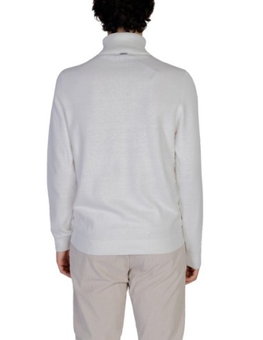 Pull homme Antony Morato blanc col montant | choixmode.fr