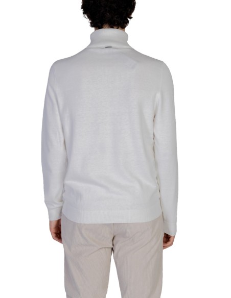 Pull homme Antony Morato blanc col montant | choixmode.fr