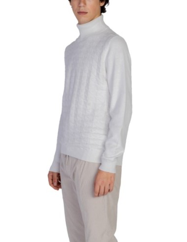 Pull homme Antony Morato blanc col montant | choixmode.fr