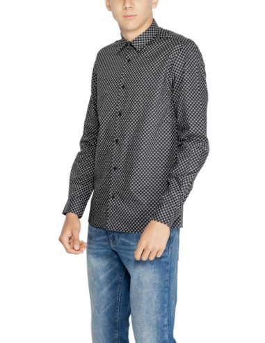 Chemise homme Antony Morato grise géométrique | choixmode.fr