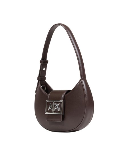 Mini sac femme Armani Exchange marron zippé | choixmode.fr