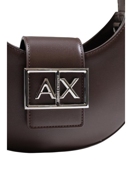 Mini sac femme Armani Exchange marron zippé | choixmode.fr