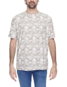 T-shirt homme Antony Morato beige géométrique | choixmode.fr