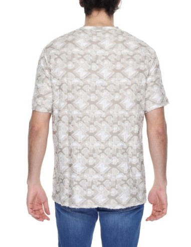 T-shirt homme Antony Morato beige géométrique | choixmode.fr