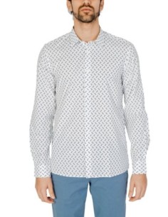 Chemise homme Antony Morato blanche géométrique | choixmode.fr