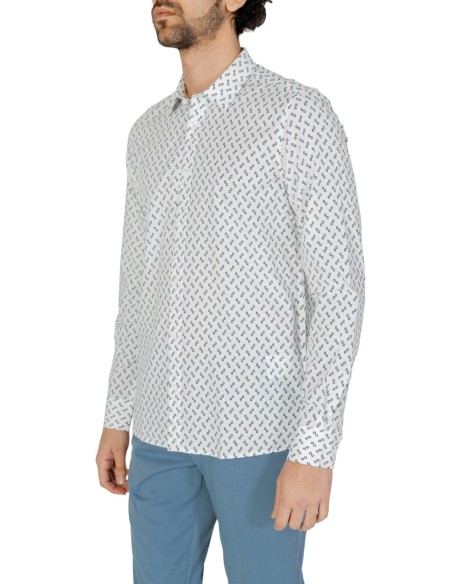 Chemise homme Antony Morato blanche géométrique | choixmode.fr