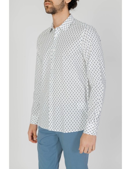 Chemise homme Antony Morato blanche géométrique | choixmode.fr