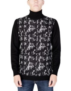 Pull homme Antony Morato noir imprimé | choixmode.fr