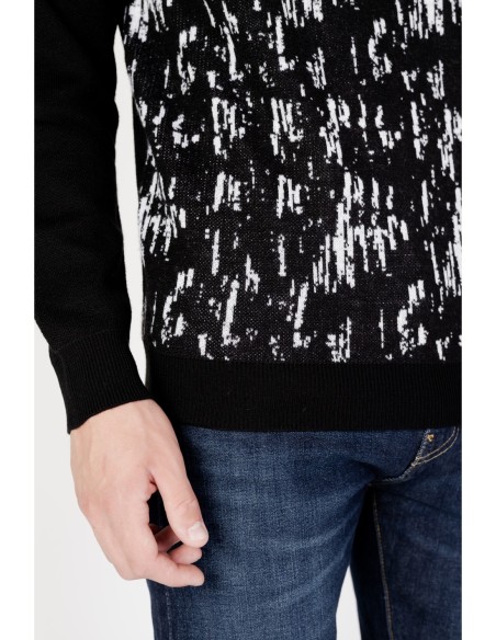 Pull homme Antony Morato noir imprimé | choixmode.fr