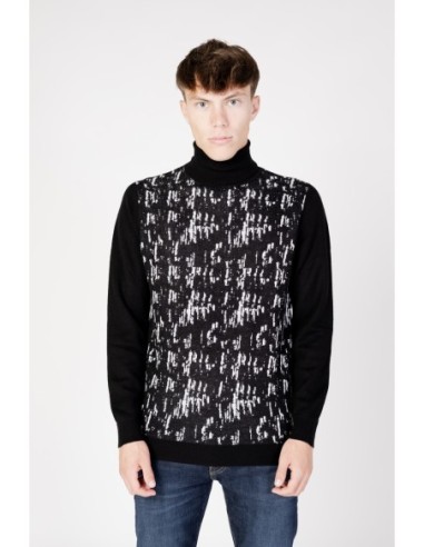Pull homme Antony Morato noir imprimé | choixmode.fr