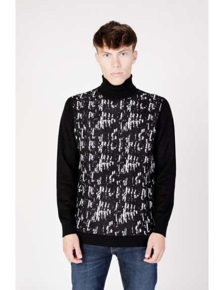 Pull homme Antony Morato noir imprimé | choixmode.fr