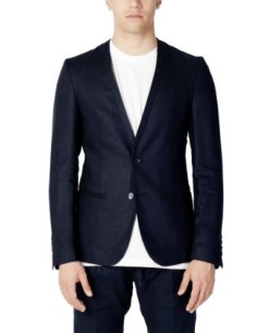 Veste homme Antony Morato bleue lin viscose | choixmode.fr