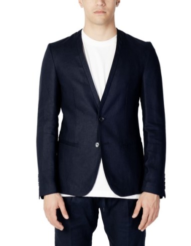Veste homme Antony Morato bleue lin viscose | choixmode.fr
