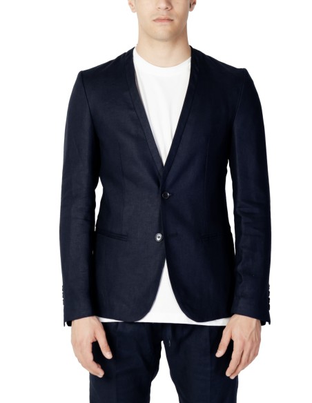 Veste homme Antony Morato bleue lin viscose | choixmode.fr