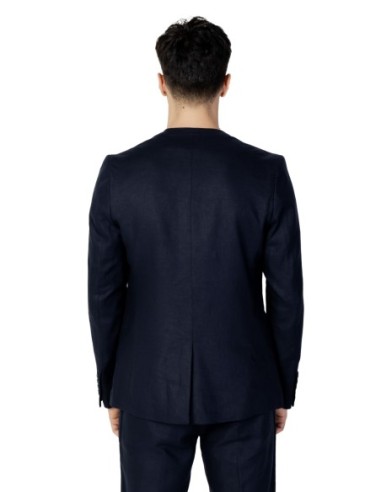Veste homme Antony Morato bleue lin viscose | choixmode.fr