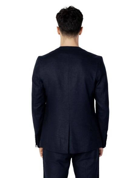 Veste homme Antony Morato bleue lin viscose | choixmode.fr
