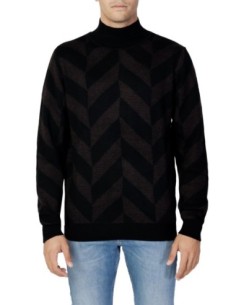 Pull homme Antony Morato marron géométrique | choixmode.fr