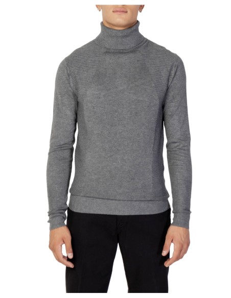 Pull homme Antony Morato gris col montant | choixmode.fr
